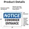 Signmission Coworker Entrance OSHA Notice Sign, Vinyl Decal, 7in W x 5in L, 2PK OS-2PACK-NS-D-57-L-10841 - alternate 2